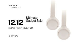 Ultimate gadget sale promotion banner with wireless headphones