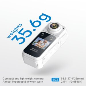 SEREE 2K Thumb Action Camera, Lightweight 1.26ounce POV Camera