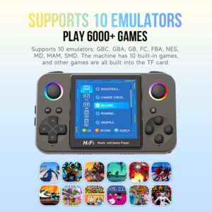 Retro Handheld Game Console with Metal Body