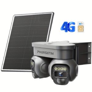 Solar-Powered Outdoor Security Cameras with 4G LTE Cellular