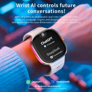 LOKMAT Smartwatch with Card Calls, Rotating HD Camera