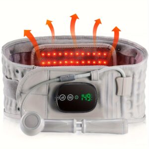 Portable Inflatable Waist Support Belt, Vibration Massage Back Support Belt For Lower Back