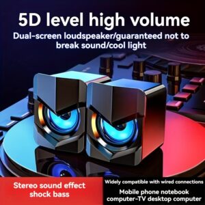 New V-158 Computer Speaker Desktop Home Laptop