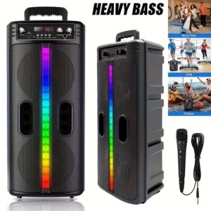 8000W Dual 8.5 Inch Bass Portable Subwoofer Speaker