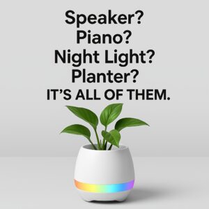 Wireless Speaker Desk Wireless Speaker 4-in-1 Smart Planter-Real Flower Pot